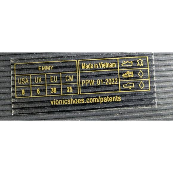 Vionic Black Strappy Wedge Sandals - Picture 6 of 6